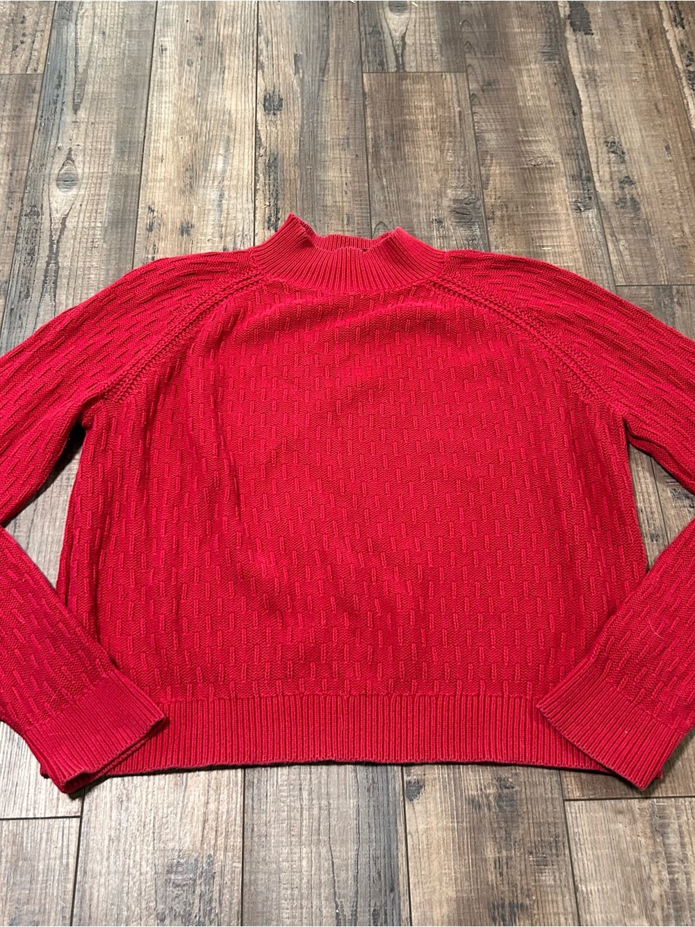 Fat Face Knit Sweater Womens 8 Red Cozy Fall Winter UK‎ 12